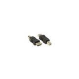 Ti-Mesh Usb 2.0 A F / Usb 2.0 B M Dönüştürücü - Nickel/Black
