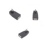 Ti-Mesh Usb 2.0 A Female To Micro 5 Pin 90 Degree Right Angled Male Plug Adapter Covertor