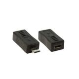 Ti-Mesh Usb 2.0 Micro M / Usb 2.0 Micro F Dönüştürücü - Nickel/Black