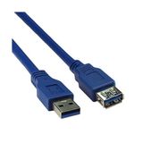 Ti-Mesh Usb 3.0 F - Usb 3.0 M Uzatma Kablosu - 5 M - Mavi