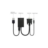 Ti-mesh VGA to HDMI Dönüştürücü + Ses + USB Power - 20cm