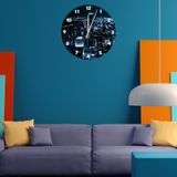 Tİ-PLAY BÜYÜK ŞEHİR IŞIKLARI 30X30CM AKRİLİK DEKORATİF MODERN DUVAR SAATİ