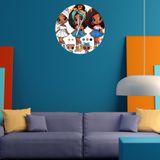 Tİ-PLAY ÇILGIN KARDEŞLER 30X30CM AKRİLİK DEKORATİF MODERN DUVAR SAATİ