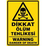 Ti Play Dikkat Ölüm Tehlikesi 50X70CM Pvc Isg Levha - 50 x 70 cm