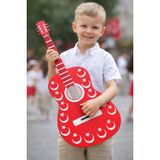 Ti Play Gitar Gösteri Aksesuarı 70x27cm 2,5mm Mukavva Kırmızı Ay Yıldız UV Baskı 15li Paket