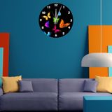 Tİ-PLAY HAYAT BİR KELEBEK 30X30CM AKRİLİK DEKORATİF MODERN DUVAR SAATİ