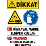 Ti Play Kimyasal Madde Eldiven Kullan 50X70CM Pvc Isg Levha - 50 x 70 cm