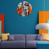 Tİ-PLAY KIRMIZI 30X30CM AKRİLİK DEKORATİF MODERN DUVAR SAATİ