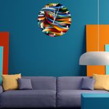 Tİ-PLAY RENK RÜZGARI 30X30CM AKRİLİK DEKORATİF MODERN DUVAR SAATİ