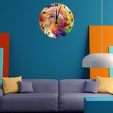 Tİ-PLAY RENKLER DİYARI 30X30CM AKRİLİK DEKORATİF MODERN DUVAR SAATİ