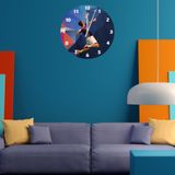 Tİ-PLAY TENİS OYNAYALIM 30X30CM AKRİLİK DEKORATİF MODERN DUVAR SAATİ