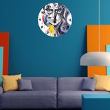 Tİ-PLAY YAZMALI GÜZEL 30X30CM AKRİLİK DEKORATİF MODERN DUVAR SAATİ