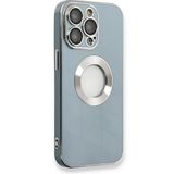 Tia aks iphone 13 pro max uyumlu lazer silikon kılıf mavi