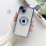 Tia aks iPhone 14 uyumlu lens korumalı lazer kılıf mavi