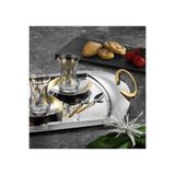 Tiamo Amor Çay Seti Gold 40 Parça / 12 Kişilik ( Çelik Yuvarlak Şekerlikli )