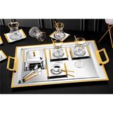 Tiamo Mios 40 Parça Gold Çay Seti – Lüks ve Şık Çay Sunum Takımı - 40 Adet - 0 - 499 ml