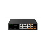 Tiandy PS-1006E2G-2G1SFP 8 Port Yönetilmeyen AI Hybrid POE Switch