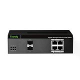Tiandy Ps-End1004g-2Sfp 4-Port Gigabit Yönetilebilir Endüstriyel Poe Switch
