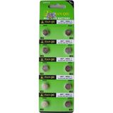 Tianqiu AG7 395A Alkalin Düğme Pil 10'lu