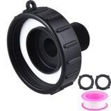 TianTianUp 275 330 IBC Tote Tank Gıda Sınıfı Tahliye Adaptörü, 2.44 "(62mm) İnce İplik x Bahçe Hortumu, Su Hortumu Erkek Adaptörü Bahçe Hortumu için