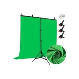 Tianya 150*200CM T Stand Bar + 150X200CM Yeşil Fon Perde Background Backdrop Çekim T-Shape