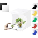 Tianya 2 Ledli 23 x 24 cm 6 Fonlu Fotograf Ürün Çekim Çadırı Light Box + Siyah Beyaz Akrilik Yansıtıcı Zemin