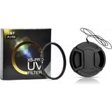 Tianya 49mm Filtre Çapına Sahip Lensler için XS-PRO Slim Ultra Viole Koruyucu Uv Filtre + Objektif Lens Kapağı - 49 mm