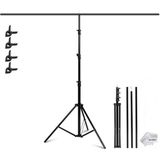 Tianya T-Shape 200*200CM Fon Perde Pvc Tutucu Arka Plan Çekim Standı Hafif ve Taşınabilir