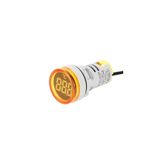 Tianyi 22 mm Dijital Termometre - Sarı (AC50-380V) (-20C / +199C)
