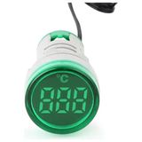 Tianyi 22 mm Dijital Termometre - Yeşil (AC50-380V) (-20C / +199C)