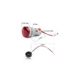 TIANYI 22 Mm Dijital Voltmetre Uyumlu- Ampermetre Ac 50-500v 0-100a (kırmızı)
