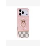 TIARA Crystal Heart iPhone 17 Pro Taşlı Telefon Kılıfı