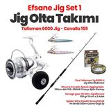 Tica Talisman Tg 6000 H Jig Olta Makinesi -Okuma Cavalla 159 cm Kamış Efsane Jig Set-1