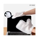 Ticaret Çok Amaçlı Temizlik Eldiveni Toz Alma Bezi 10 Adet Najmaddin - Renkli