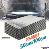 Ticari Araç Karavan Panelvan Oto Ses Yalıtım Malzemesi Folyolu 13Mm Kalınlıkta 50Cmx100cm (10Adet)