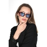 Ticarto Kadın Leopar Güneş Gözlüğü TCTGA000804G0136 - Mavi