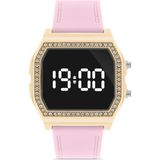 Ticarto Kadın Silikon Kol Saati TCTSR003604S0165 - Pembe - Altın