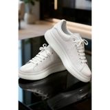 Ticen Beyaz Günlük Sneaker Ayakkabı | Jel Taban, Minimal Tasarım, Unisex