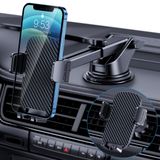 TICILFO Araç Telefonu Tutacağı [Askeri Sınıf ] Araba için Telefon Standı [Süper Sabit] Otomobil Araç Montaj iPhone Evrensel Aksesuarlar Hava Firar Gösterge Paneli Ön Cam Montajı Tüm iPhone Akıllı