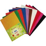 Ticon A4 Yapışkanlı Keçe 10 Adet 10 Renk Karışık Paket