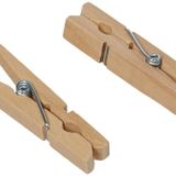 TİCON.AHŞAP MANDAL.BÜYÜK BOY.25'Lİ PAKET.NATUREL
