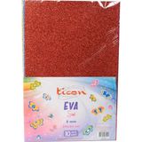 Ticon Eva Simli Elişi Kağıdı 2 mm 20 x 30 cm 10 Renkli 10 Adet Yaratıcı Projeler İçin