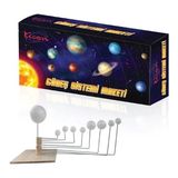 Ticon Güneş Sistemi Maketi Gezegenler Seti 10 Parça Beyaz Renkli Eğitici Model