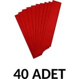 Ticon Kırmızı Renk Krapon Kağıdı 40 Adet 50 x 200 cm