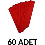 Ticon Kırmızı Renk Krapon Kağıdı 60 Adet 50 x 200 cm