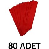 Ticon Kırmızı Renk Krapon Kağıdı 80 Adet 50 x 200 cm
