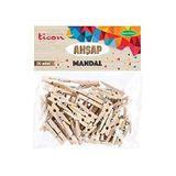 Ticon Küçük 30'lu Paket Ahşap Mandal