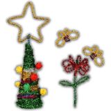 Ticon Metalik Renkli Şönil 25'li 1 Paket Ticon 30 cm Metalik Renkli Tüylü Tel 25 Li 1 Paket - Karışık-Çok Renkli - Standart