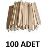 Ticon Puti 100 Adet Ahşap Büyük Dar Dil Çubuğu Abeslang Çubuğu Dar