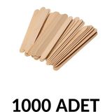 Ticon Puti 1000 Adet Ahşap Büyük Geniş Dil Çubuğu Abeslang Ağda Çubuğu